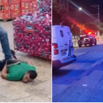 Homem mata colega de trabalho dentro de supermercado no Espírito Santo. (Foto: Reprodução TV Vitoria)