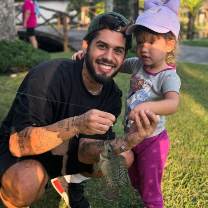 Maria Alice conversa com o tio avô falecido Leandro e Zé Felipe se assusta (Foto: Instagram)