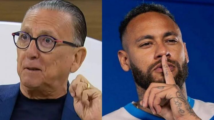 Galvão Bueno esclarece verdade sobre suposta rivalidade com Neymar. (Fotos: TV Cultura/Instagram)