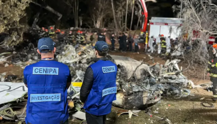 Destroços de avião da Voepass serão levados a Ribeirão Preto.(Foto: FAB)