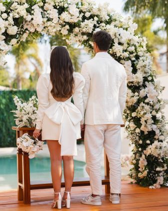 A escolha por um casamento secreto foi intencional. (Foto Instagram)