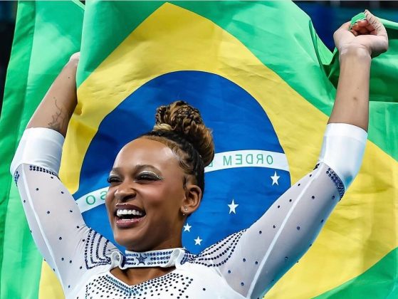 A ginasta brasileira Rebeca Andrade, que brilha nos Jogos Olímpicos de Paris, viveu um momento inesquecível. (Foto Instagram)