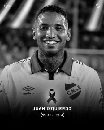 A morte de Juan Izquierdo aos 27 anos chocou o mundo do futebol. (Foto Instagram)