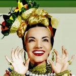 Por fim, é impossível não mencionar Carmen Miranda que conquistou o cinema, estrelando 14 filmes, incluindo Uma Noite no Rio, Noites em Havana, Sonhos de Estrela e Romance Carioca. (Foto Instagram)