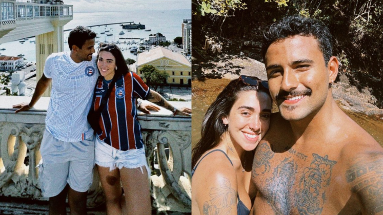 Lucas Pizane compartilha fotos de viagem romântica com Giovanna Lima: "Acarajé com pão de queijo" (Foto: Instagram)