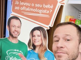 Tiago Leifert participa de mobilização nacional contra o câncer ocular infantil (Foto: Instagram)