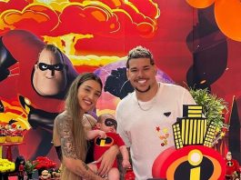 Bia Miranda e DJ Buarque em trégua se reencontram no mesversário do filho (Foto: Instagram)