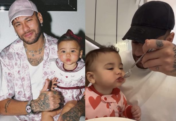 Neymar Jr. compartilha momentos com sua filha Mavie. (Foto: Instagram)