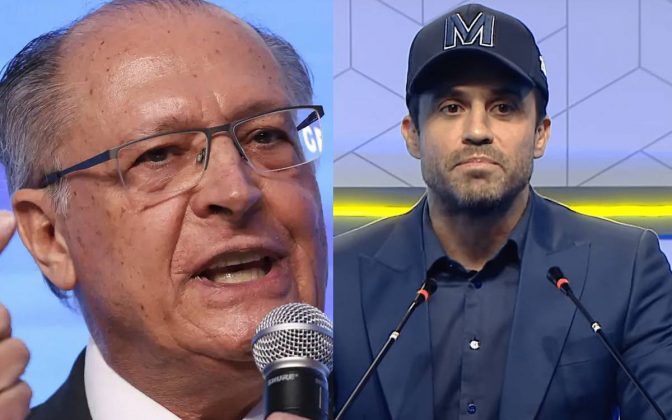 Geraldo Alckmin detona candidatura de Pablo Marçal para prefeito: "Um atraso". (Fotos: Agência Brasil/TV Gazeta)