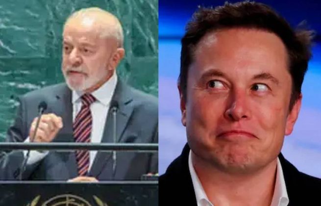 Lula joga indireta para Elon Musk em discurso sobre plataformas que "se julgam acima da lei". (Fotos: Agência Brasil/Instagram)