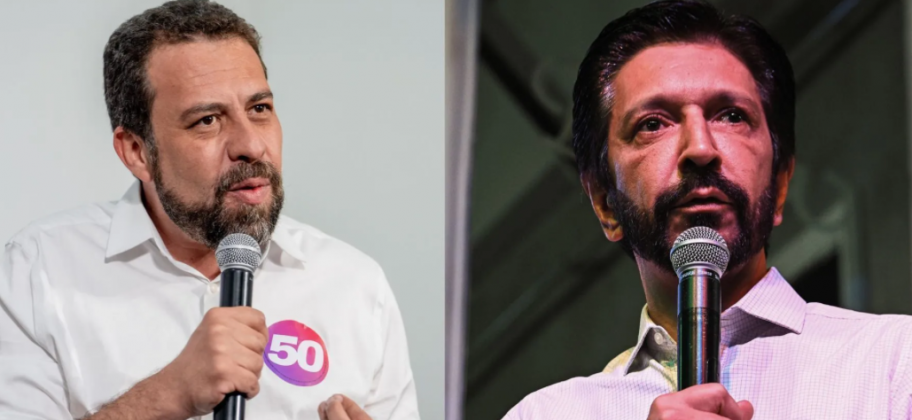 Boulos e Nunes se enfrentam em primeiro debate para o 2º turno das eleições. (Montagem Instagram)