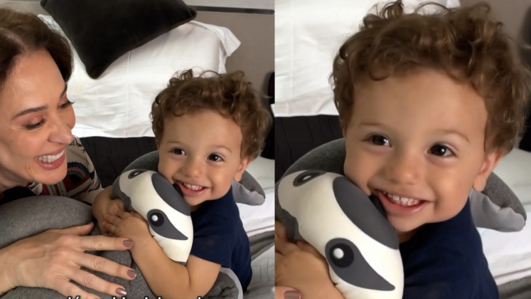 Claudia Raia compartilha momentos com o filho Luca: "Coisa mais amada do Brasil" (Foto: Instagram)