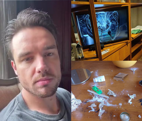 Objetos destruídos e drogas: Jornal argentino publica fotos do quarto onde estava Liam Payne antes da morte (Foto: Reprodução / Clarín)