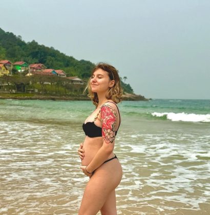 A influenciadora isabel Veloso, está grávida do seu primeiro filho, fruto do seu casamento com Lucas Borbas (foto: Instagram)