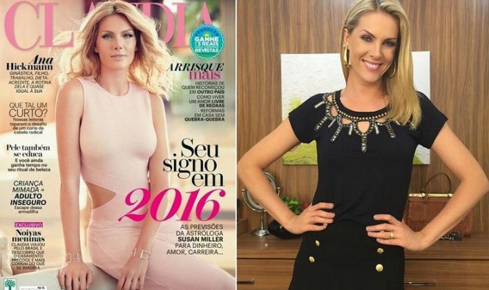 A modelo Ana Hickmann não poupou críticas a uma capa de revista que a retratou com a boca, bochechas e olhos modificados. (Foto Instagram)