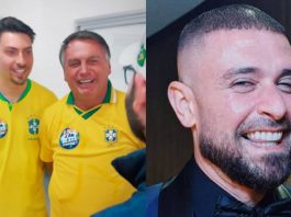 Jair Renan Bolsonaro será processado por uso de música de Diogo Nogueira. (Fotos: Instagram)