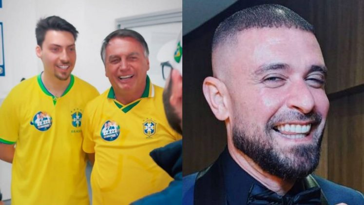 Jair Renan Bolsonaro será processado por uso de música de Diogo Nogueira. (Fotos: Instagram)