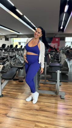 Graciele Lacerda se exercita durante a gravidez e fala sobre a gestação: "Focando na alimentação saudável" (Foto: Instagram)