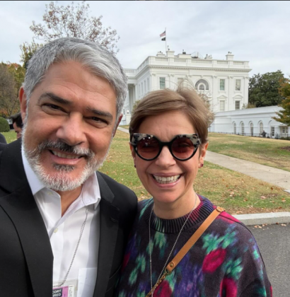 William Bonner cobriu as eleições nos Estados Unidos. (Foto: Instagram)