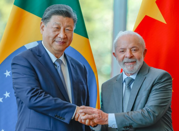 Lula recebe presidente da China, Xi Jinping, no Palácio da Alvorada. (Foto: Reprodução Agência Gov)