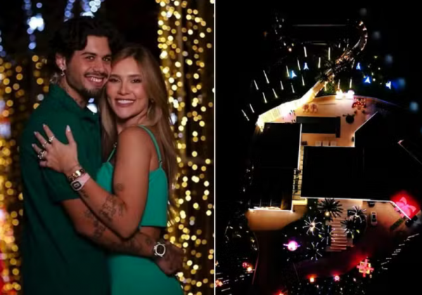 Virginia e Zé Felipe mostram decoração de Natal luxuosa. (Foto: Instagram)