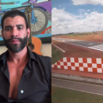 Gusttavo Lima inaugura pista de pouso particular em mansão em Goiânia (Foto: Instagram)