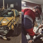 Caio Castro exibe carro após acidente em prova de automobilismo: "Ano que vem tem mais" (Foto: Instagram)