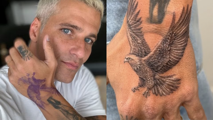 Bruno Gagliasso faz duas novas tatuagens durante viagem a São Paulo (Foto: Instagram)