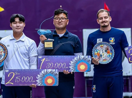 Marcus D’Almeida competiu em Tlaxcala, México, contra a elite do esporte. (Foto: Reprodução/Instagram/World Archery)