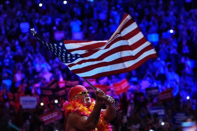 O ex-lutador de MMA Hulk Hogan fez uma apresentação na Convenção Republicana. (Foto Instagram)