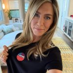 Jennifer Aniston, famosa pela série Friends, também manifestou seu apoio a Kamala Harris. (Foto Instagram)