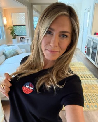 Jennifer Aniston, famosa pela série Friends, também manifestou seu apoio a Kamala Harris. (Foto Instagram)