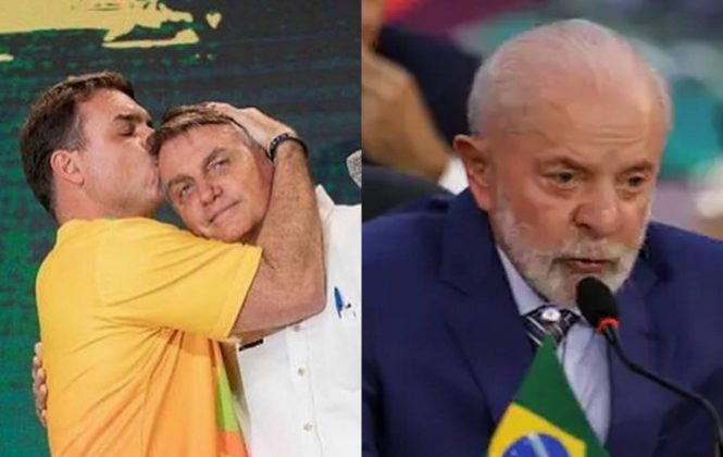 Flávio Bolsonaro dispara sobre plano de assassinato a Lula: "Pensar não é crime". (Fotos: Instagram/Agência Brasil)