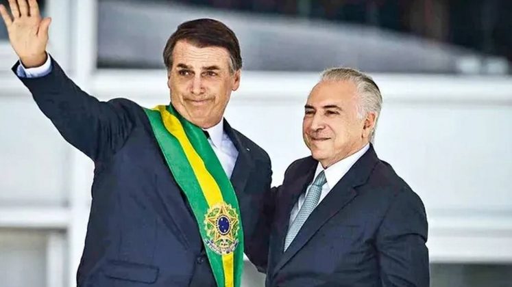 Inelegível, Bolsonaro reage à chance de ter Michel Temer como vice em 2026. (Foto: Agência Brasil)