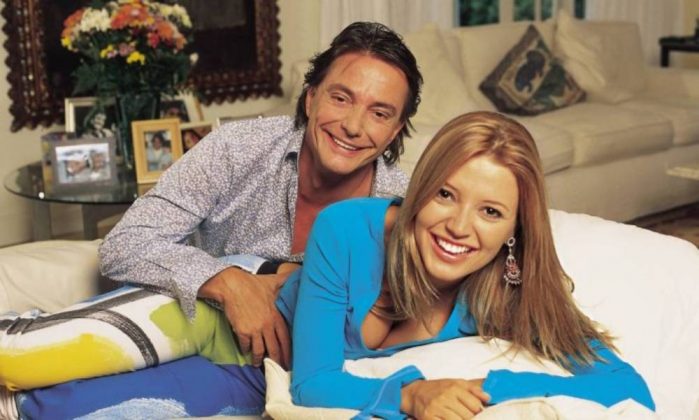 O casamento com a atriz Patrícia de Sabrit durou pouco mais de três meses em 2001. (Foto Instagram)