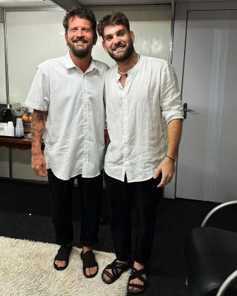 Saulo Fernandes e João Lucas Fernandes: A dupla de pai e filho encanta com a beleza e os olhos expressivos. (Foto Instagram)