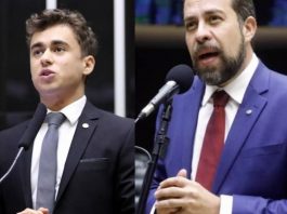 Nikolas Ferreira critica Boulos após anunciar apoio inédito em proposta: "Usou milhões". (Fotos; Câmara dos Deputados)