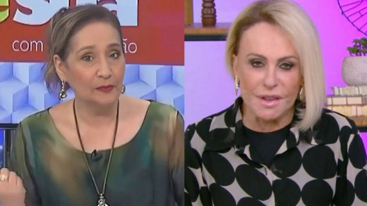 Sonia Abrão perde a paciência com Ana Maria Braga ao vivo: "Melhor ficar calada". (Foto: RedeTV!/Globo)