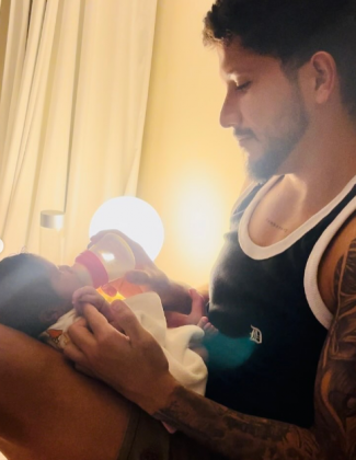 Yuri Lima compartilha momento raro com a filha Nala. (Foto: Instagram)