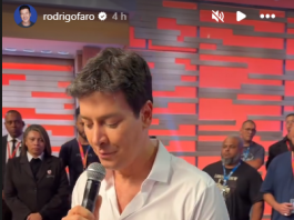 Rodrigo Faro gravou seu último programa na Record. (Foto: Instagram)