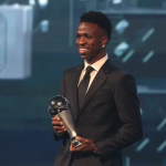 Vini Jr é eleito melhor do mundo Fifa. (Foto: Getty images)