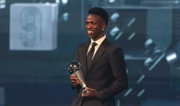 Vini Jr é eleito melhor do mundo Fifa. (Foto: Getty images)