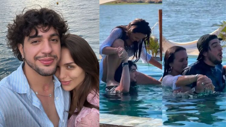 Rafa Kalimann e Nattan curtem dia de piscina juntos após rumores de romance (Foto: Instagram)