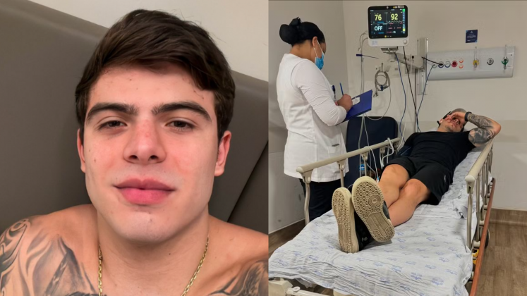 Thomaz Costa é internado com dores abdominais e pode passar por cirurgia (Foto: Instagram)