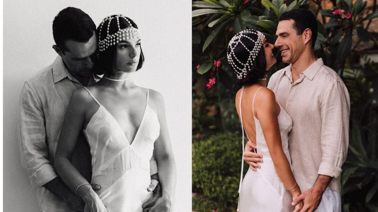 Isis Valverde divulga imagens do casamento com Marcus Buaiz: "Já não sei andar só" (Foto: Instagram)