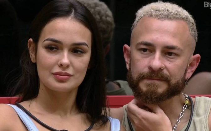 Fred e Larissa: O ex-participante do Desimpedidos e a sister também trocaram carinhos, mas Larissa negou que algo tenha acontecido. (Foto Divulgação)