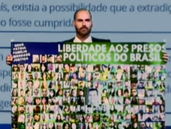 Eduardo Bolsonaro faz apelo para asilo de foragidos brasileiros na Argentina. (Foto: Instagram)