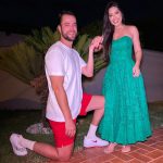 A ex-BBB Laís Caldas escolheu um look verde e atraiu sorte imediata: foi pedida em casamento na véspera de Natal! (Foto Instagram)