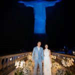 Em outubro, Michel Teló e Thais Fersoza renovaram seus votos de casamento aos pés do Cristo Redentor, no Rio de Janeiro, em uma cerimônia especial para celebrar dez anos de união. (Foto Instagram)