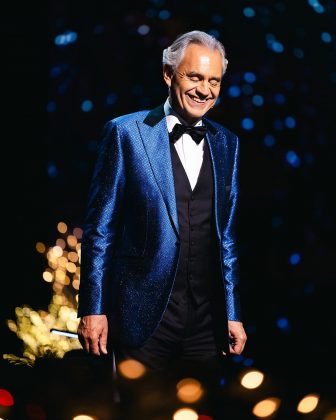 Fechando a lista, o show de Andrea Bocelli, que encantou o público com sua voz inconfundível, foi um dos mais pesquisados do ano, destacando-se entre os grandes eventos de 2024. (Foto Instagram)